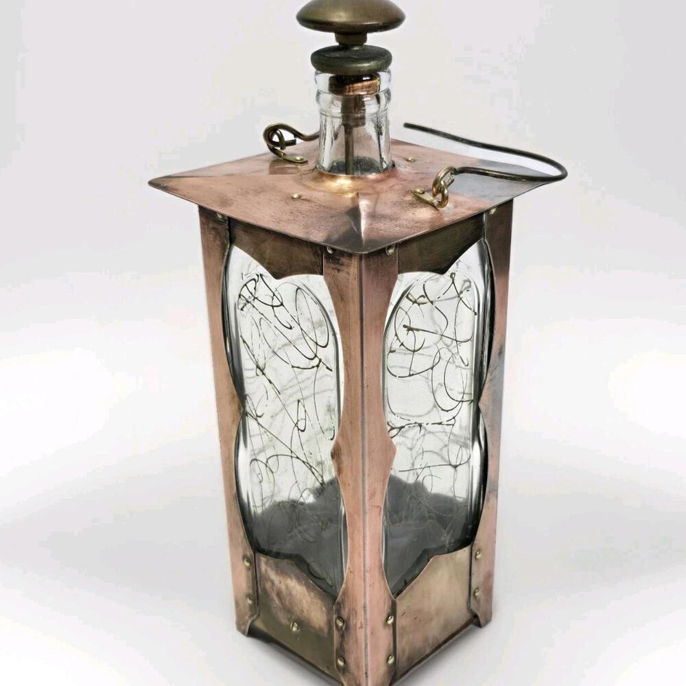 Vintage Asian Musical Tiki Lantern Decanter Plays "How Dry I Am"  11"